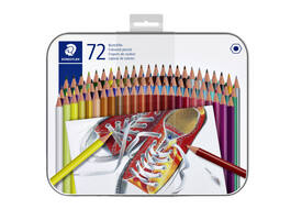 Kleurpotlood Staedtler 175 6kantig assorti blik à 72 kleuren