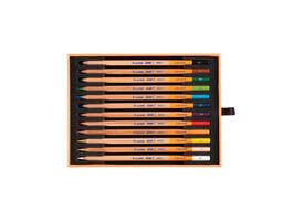 Kleurpotloden Bruynzeel Design met luxe bewaardoos assorti 12 stuks