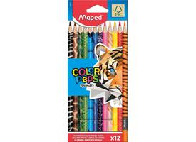 Kleurpotlood Maped Color'Peps Animals set à 12 kleuren
