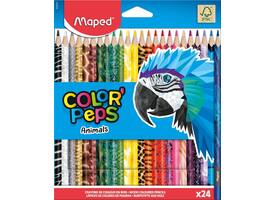 Kleurpotlood Maped Color'Peps Animals set à 24 kleuren