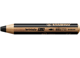 Kleurpotloden STABILO 880 woody 3 in 1 multitalent zwart