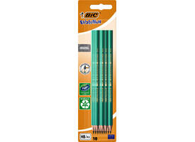 Potlood Bic Evolution ecolutions 655 zeshoekig HB blister à 10 stuks