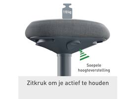 Actieve zitkruk Leitz Ergo met gasveer 47-64cm