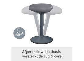 Actieve zitkruk Leitz Ergo met gasveer 47-64cm