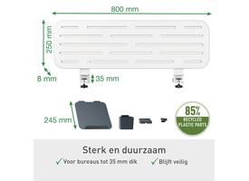 Bureau ophangbord Leitz Ergo met laptophouder