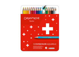 Kleurpotloden Caran d'Ache Swisscolor aquarel 18 stuks assorti