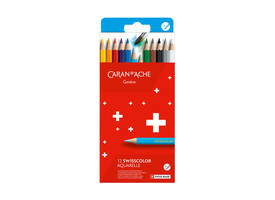 Kleurpotloden Caran D'ache aquarel doos à 12 stuks