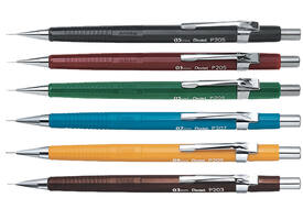 Vulpotlood Pentel P205 HB 0.5mm zwart