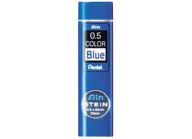 Potloodstift Pentel Ain Stein HB 0.5mm blauw koker à 20 stuks