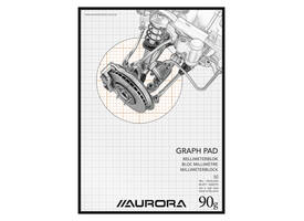 Millimeterblok Aurora A4 50 vel 90 gram bruin