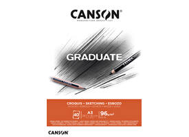 Schetspapier Canson Graduate Sketch 40vel 96gr A3 natuurlijk wit