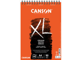 Schetspapier Canson XL Sketch 120vel 90gr A4 ivoorwit