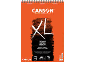 Schetspapier Canson XL Sketch 120vel 90gr A3 ivoorwit