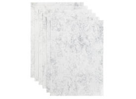 Kopieerpapier Papicolor A4 200gr 6 vel marble grijs