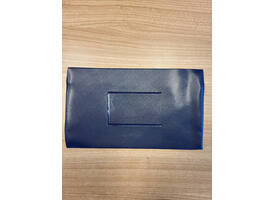 Schooletui 15x26cm met rits skai donkerblauw