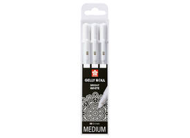 Gelschrijver Sakura Gelly Roll Classic 08 set à 3 stuks wit