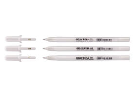 Gelschrijver Sakura Gelly Roll Classic set à 3 breedtes wit