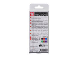 Fineliner Sakura Pigma Micron 05 basic set 6 kleuren