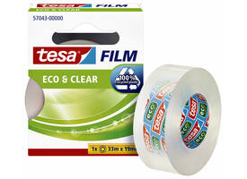 Plakband tesafilm® Eco & Clear 33mx19mm transparant