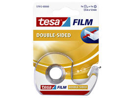 Tape tesafilm® dubbelzijdig  12mmx7,5m transparant met dispenser