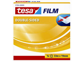 Dubbelzijdig plakband tesafilm® 33mx19mm transparant