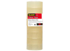 Plakband Scotch 508 19mmx33m transparant 8 rollen