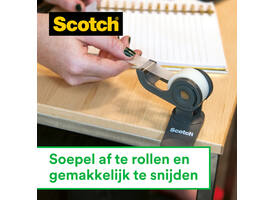 Plakband Scotch Magic 810 12mmx10m onzichtbaar  + plakbandhouder