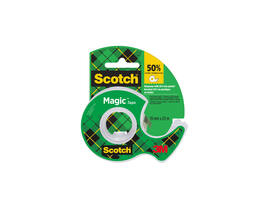 Plakband Scotch Magic 810 19mmx25m onzichtbaar + plakhandhouder
