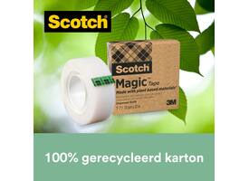 Plakband Scotch Magic 900 19mmx30m onzichtbaar mat
