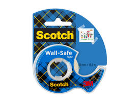 Plakband Scotch 19mmx16.5m Wall Safe + handdispenser
