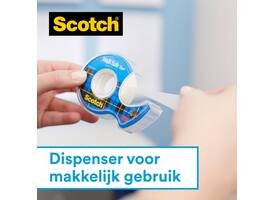Plakband Scotch 19mmx16.5m Wall Safe + handdispenser