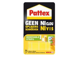 Supermontagestrip Pattex 2kg verwijderbaar 10 stuks