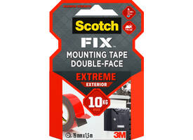 Plakband Scotch Extreme Exterior 19mm x 1,5m dubbelzijdig