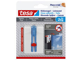 Klevende spijker tesa® canvas- behang en pleisterwerk 2kg wit 2 stuks