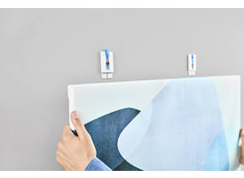 Klevende spijker tesa® canvas- behang en pleisterwerk 2kg wit 2 stuks