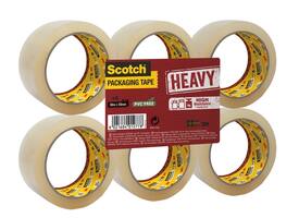 Verpakkingstape Scotch Secure Seal 50mmx66m transparant 6 rollen