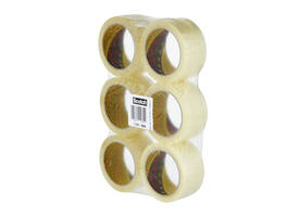 Verpakkingstape Scotch 371 50mmx66m transparant PP 6 rollen