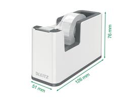 Plakbandhouder Leitz WOW wit/grijs