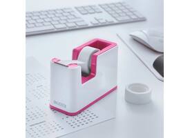 Plakbandhouder Leitz WOW wit/roze