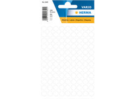 Etiket HERMA 1840 rond 8mm wit 540 stuks