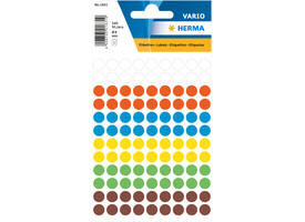 Etiket HERMA 1831 rond 8mm assorti 540 stuks
