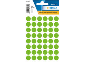 Etiket HERMA 1865 rond 12mm groen 240 stuks