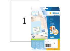 Etiket HERMA 8637 210x297mm A4 premium wit 10 stuks