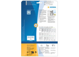 Etiket HERMA 4223 96x50.8mm folie zilver 250 stuks