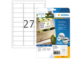 Etiket HERMA Power 10903 63.5x29.6mm wit 675 stuks