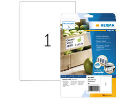 Etiket HERMA Power 10911 210x297mm wit 25 stuks