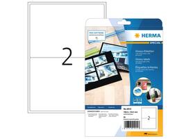 Etiket HERMA 4915 199.6x143.5mm glossy wit 50 stuks