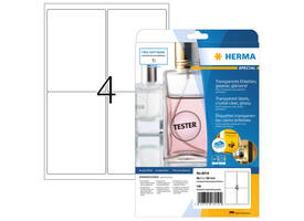 Etiket HERMA 8019 99.1x139mm transparant 100 stuks