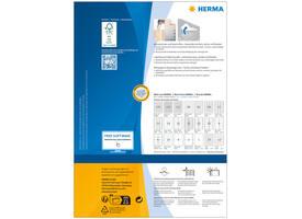 Etiket HERMA 4476 40mm verwijderbaar wit 2400 stuks