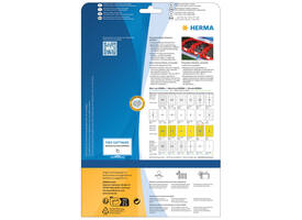 Etiket HERMA 4575 99.1x67.7mm folie wit 160 stuks